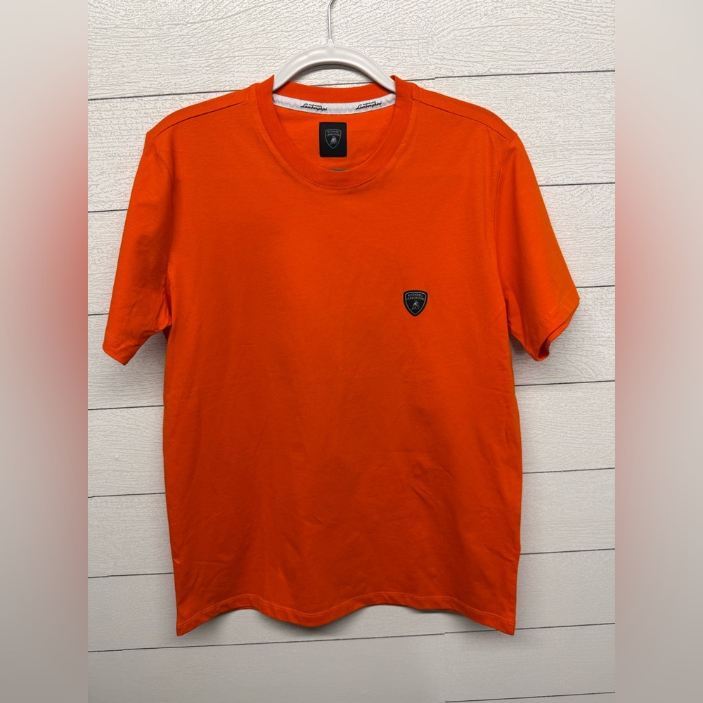 Lamborghini Vibrant Orange Short Sleeve Tee Large NWOT